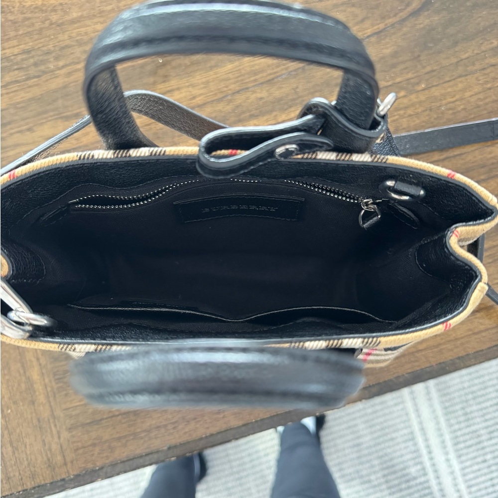 Burberry Mini Bag - Black, Tan, and Red Plaid - Picture 8 of 16